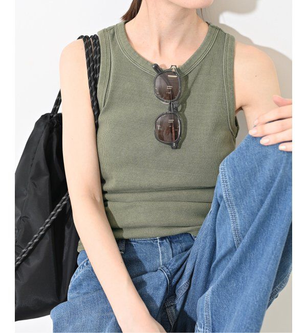 SLOBE IENA「コットンテレコアメスリ」|タンクトップ|