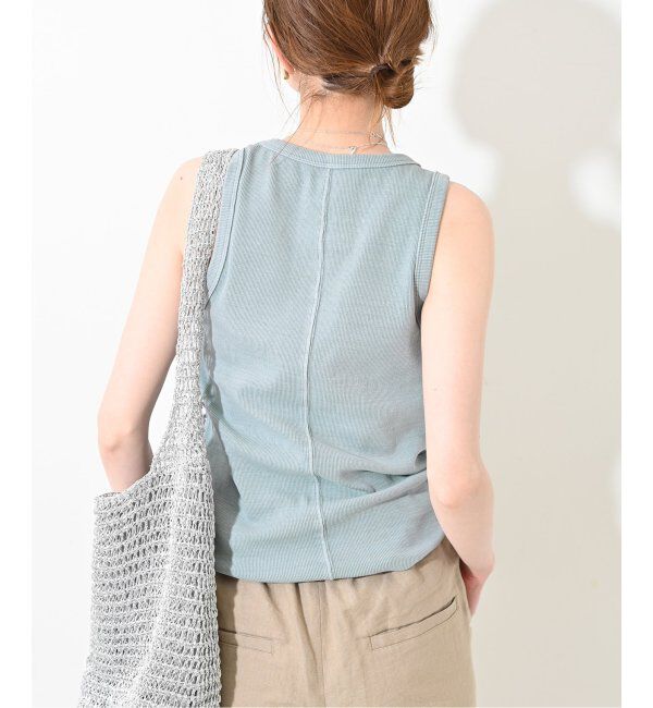 SLOBE IENA「コットンテレコアメスリ」|タンクトップ|