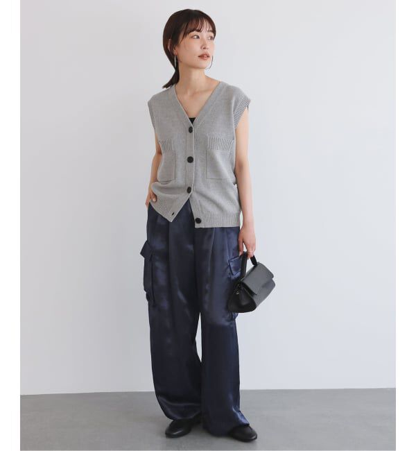 SLOBE IENA「サテンカーゴパンツ」|カーゴ|