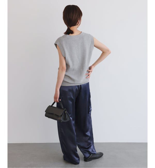 SLOBE IENA「サテンカーゴパンツ」|カーゴ|