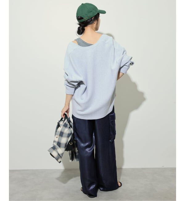 SLOBE IENA「サテンカーゴパンツ」|カーゴ|