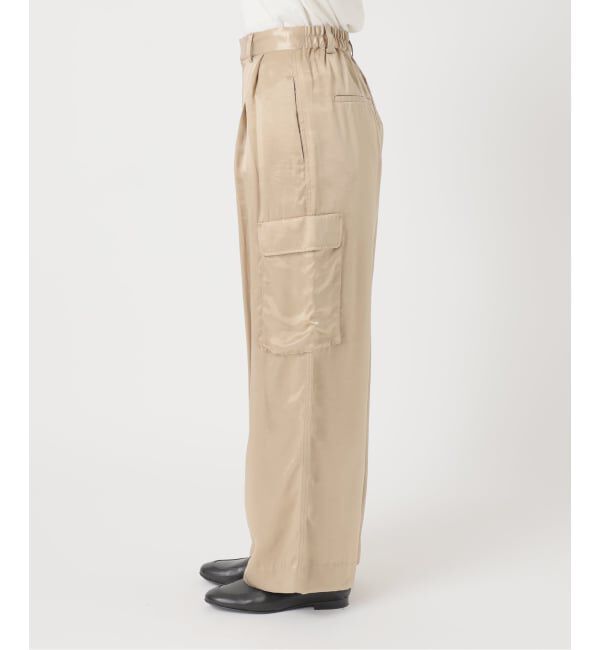 SLOBE IENA「サテンカーゴパンツ」|カーゴ|