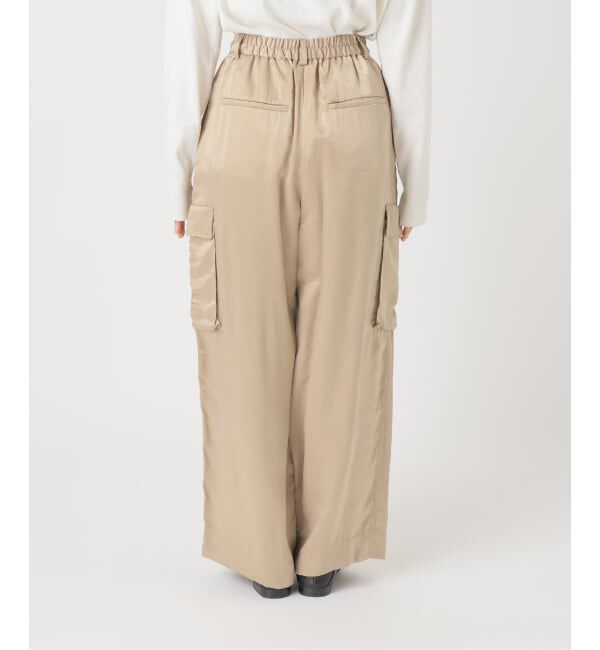 SLOBE IENA「サテンカーゴパンツ」|カーゴ|