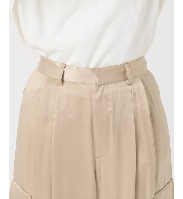 SLOBE IENA「サテンカーゴパンツ」|カーゴ|