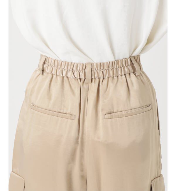 SLOBE IENA「サテンカーゴパンツ」|カーゴ|