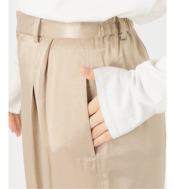 SLOBE IENA「サテンカーゴパンツ」|カーゴ|