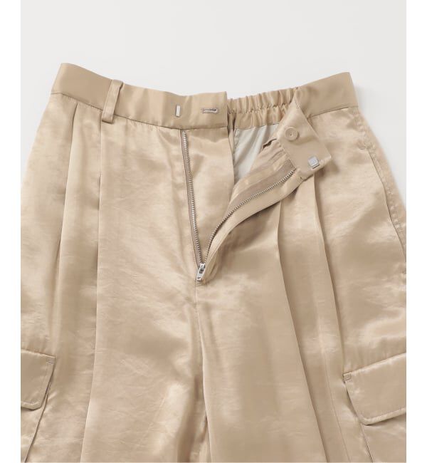 SLOBE IENA「サテンカーゴパンツ」|カーゴ|