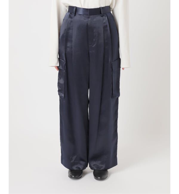SLOBE IENA「サテンカーゴパンツ」|カーゴ|