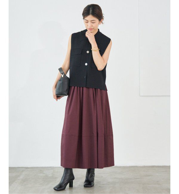 IENA「タフタトリミングスカート」|スカート|