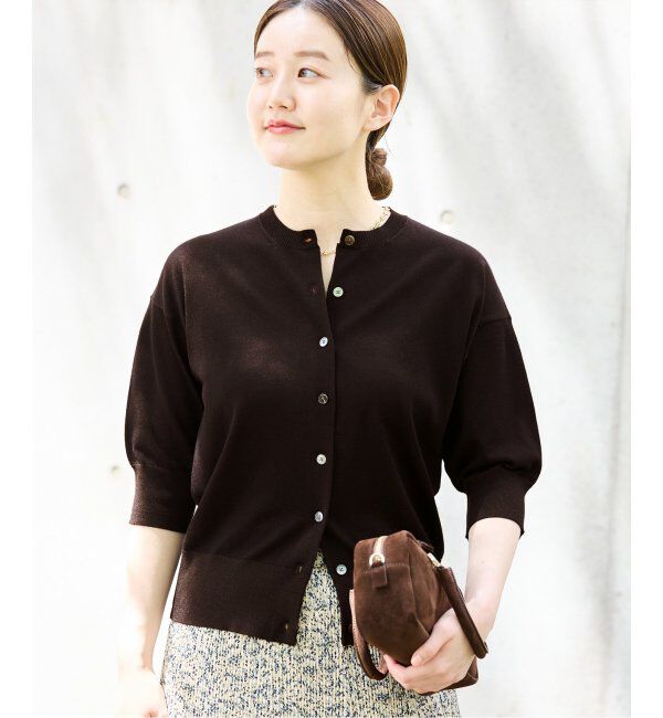 IENA「《WEB限定/追加4》LEVITAクルーカーディガン」|ニット・セーター|