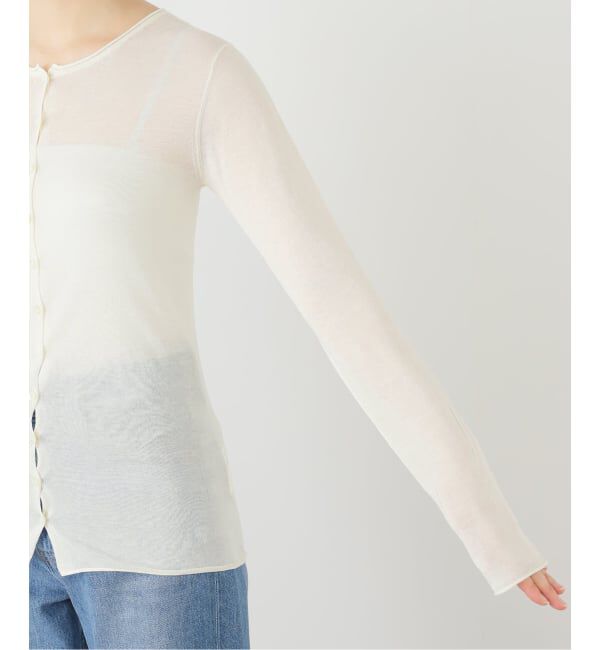 SLOBE IENA「《追加》コットンシルク2wayカーディガン」|カーディガン|