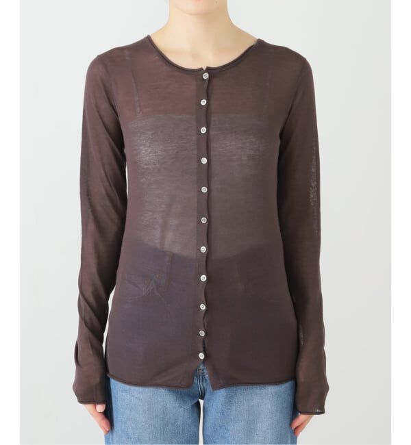 SLOBE IENA「《追加》コットンシルク2wayカーディガン」|カーディガン|