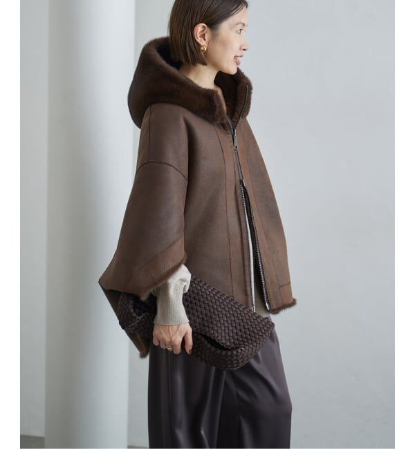 LOU ANDREA/ルーアンドレア ECO FUR BZ エコファーブルゾン（IENA