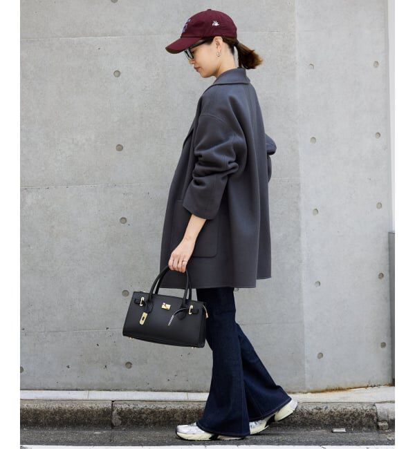 WEB限定/追加》SUPER140 ダブルフェイスベルテッドコート（SLOBE IENA