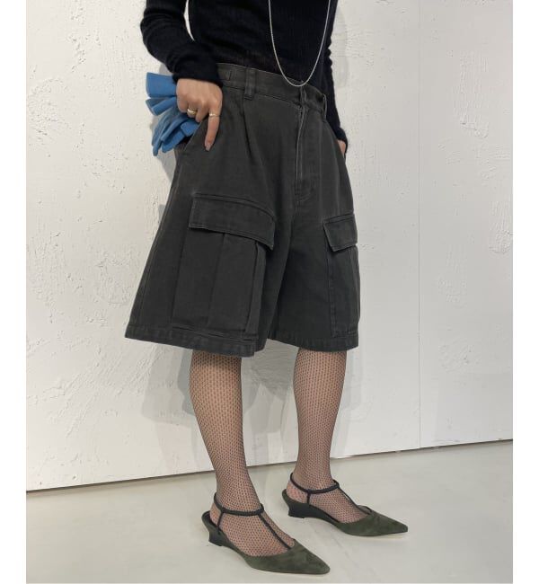 IENA LA BOUCLE「IENA LA BOUCLE コットンツイルワークハーフパンツ」|その他|