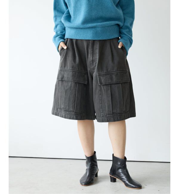 IENA LA BOUCLE「IENA LA BOUCLE コットンツイルワークハーフパンツ」|その他|