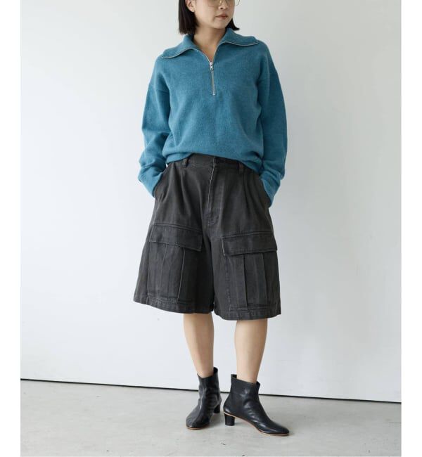 IENA LA BOUCLE「IENA LA BOUCLE コットンツイルワークハーフパンツ」|その他|