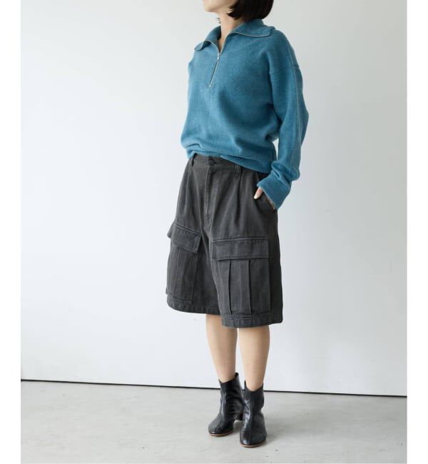 IENA LA BOUCLE「IENA LA BOUCLE コットンツイルワークハーフパンツ」|その他|