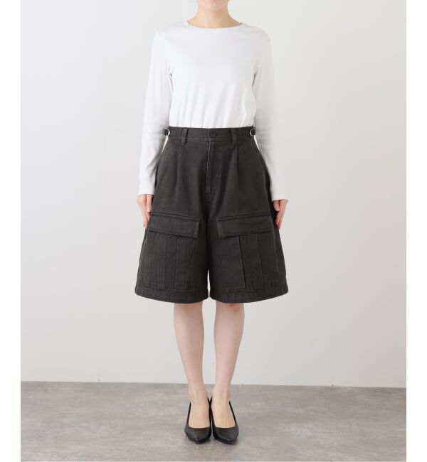 IENA LA BOUCLE「IENA LA BOUCLE コットンツイルワークハーフパンツ」|その他|