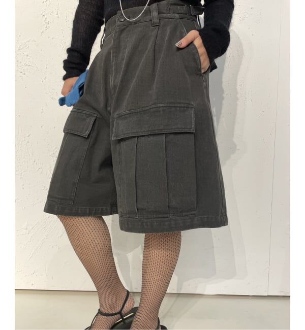 IENA LA BOUCLE「IENA LA BOUCLE コットンツイルワークハーフパンツ」|その他|