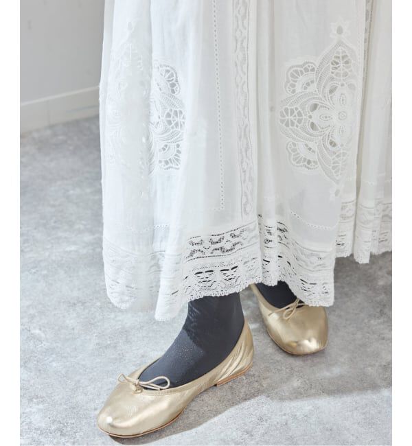 IENA「《WEB限定/追加3》コットンレーススカート」|スカート|