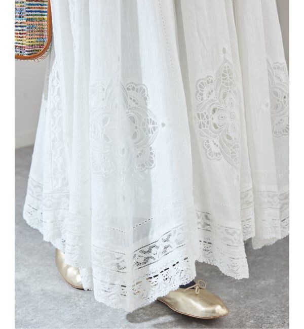 IENA「《WEB限定/追加3》コットンレーススカート」|スカート|