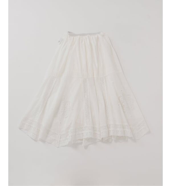 IENA「《WEB限定/追加3》コットンレーススカート」|スカート|