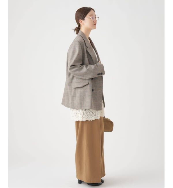 IENA「《追加2》Satinレース キャミソールワンピース」|ワンピース|