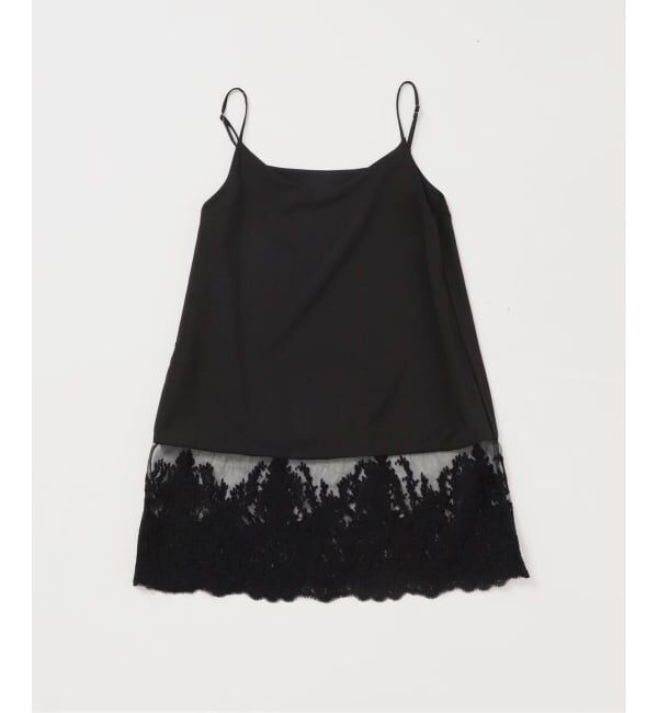 IENA「《追加2》Satinレース キャミソールワンピース」|ワンピース|