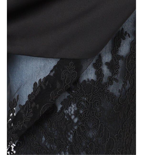 IENA「《追加2》Satinレース キャミソールワンピース」|ワンピース|