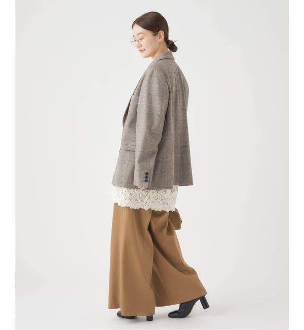 IENA「《追加2》Satinレース キャミソールワンピース」|ワンピース|