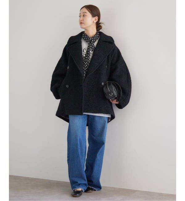 IENA「《WEB限定/追加3》サテンドットタイ付ブラウス」|シャツ・ブラウス|