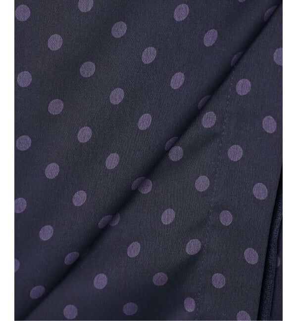 IENA「《WEB限定/追加3》サテンドットタイ付ブラウス」|シャツ・ブラウス|