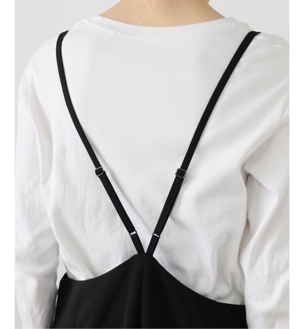 SLOBE IENA「ダブルクロスサロペット」|オールインワン|