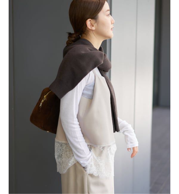 IENA「《追加》レースヘムキャミソール」|シャツ・ブラウス|