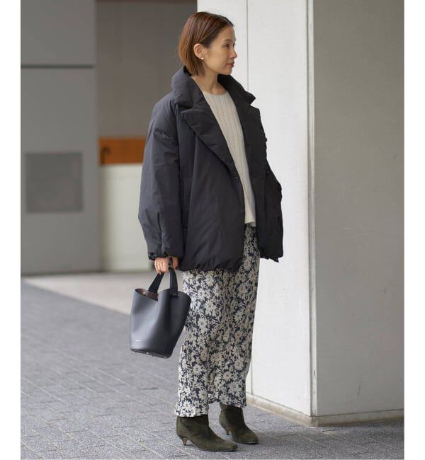 IENA「《追加2》ARTIROSA撥水テイラーコクーンダウン」|ダウン|