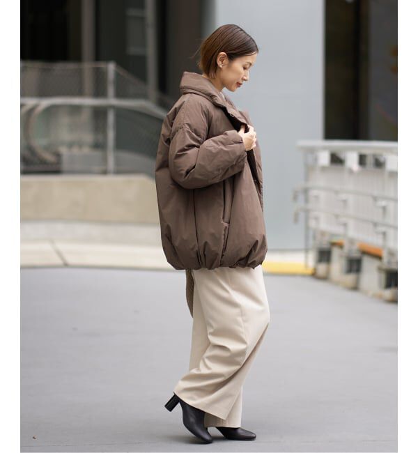 IENA「《追加2》ARTIROSA撥水テイラーコクーンダウン」|ダウン|