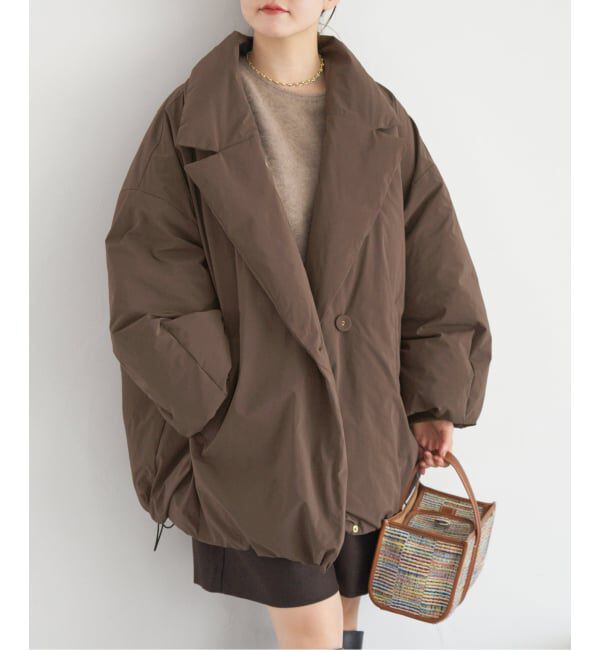 IENA「《追加2》ARTIROSA撥水テイラーコクーンダウン」|ダウン|