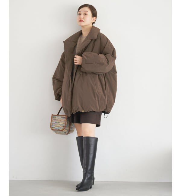 IENA「《追加2》ARTIROSA撥水テイラーコクーンダウン」|ダウン|