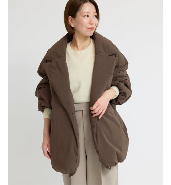 IENA「《追加2》ARTIROSA撥水テイラーコクーンダウン」|ダウン|