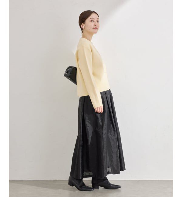 IENA「《追加2》ダブルフェイススナップカーディガン」|カーディガン|