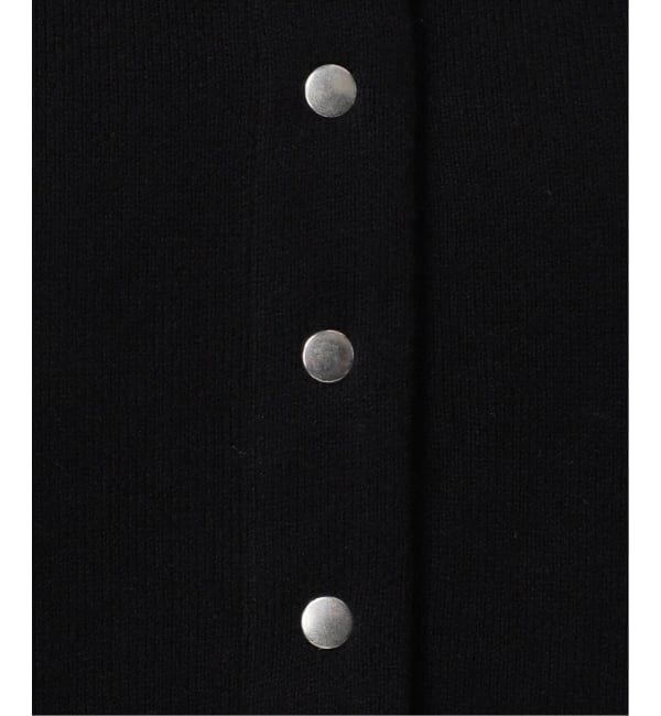 IENA「《追加2》ダブルフェイススナップカーディガン」|カーディガン|