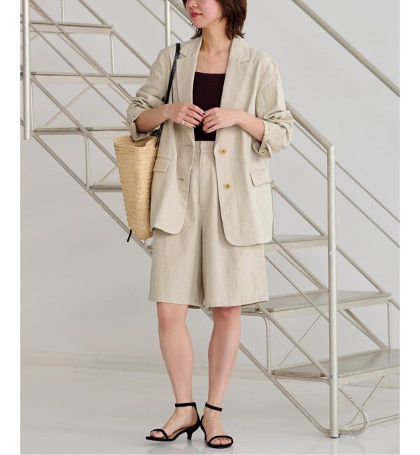 JOURNAL STANDARD relume「コットンリネンシングルジャケット」|テーラードジャケット|