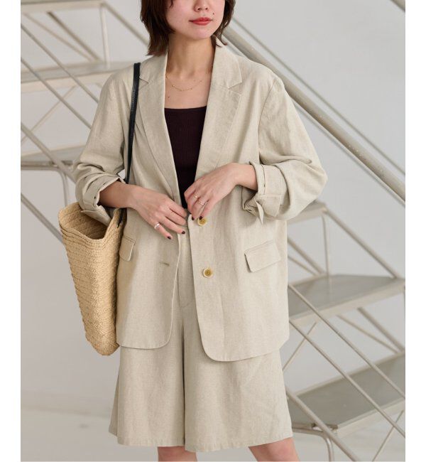 JOURNAL STANDARD relume「コットンリネンシングルジャケット」|テーラードジャケット|
