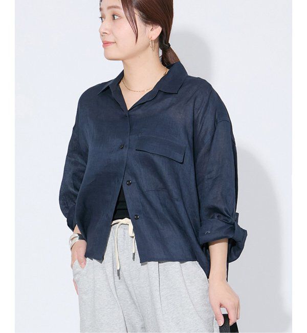 JOURNAL STANDARD「リネンレギュラーロールアップシャツ」|シャツ・ブラウス|