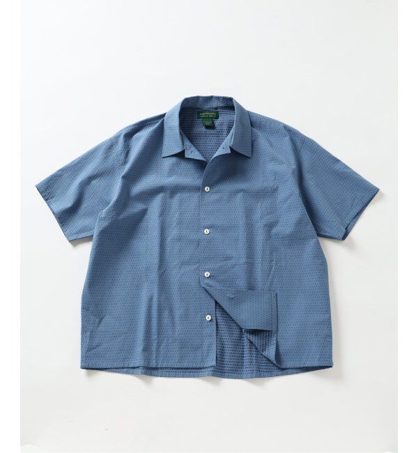 JOURNAL STANDARD relume「INDIA / ラウンド ジャガード レギュラー カラー シャツ &ldquo;インド製&rdquo;」|シャツ・ブラウス|ブルー