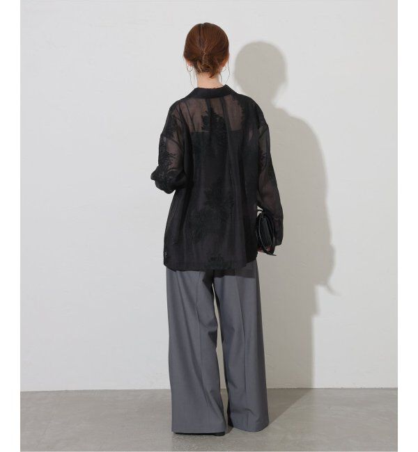 JOURNAL STANDARD「《追加2》シアーレースビッグシャツ」|シャツ・ブラウス|