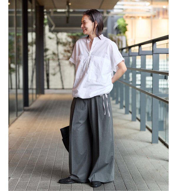 JOURNAL STANDARD「《WEB限定追加》ハードマンズリネンコットンフレンチスリーブスキッパーシャツ」|シャツ・ブラウス|