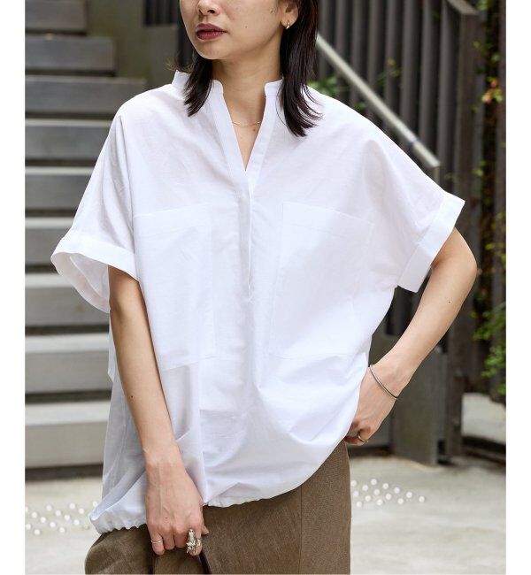 JOURNAL STANDARD「《WEB限定追加》ハードマンズリネンコットンフレンチスリーブスキッパーシャツ」|シャツ・ブラウス|