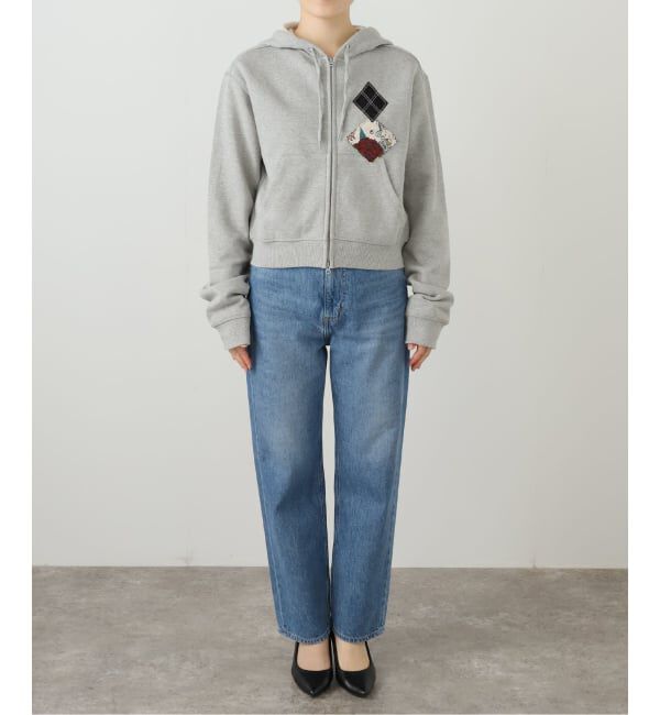 Oriens JOURNAL STANDARD「【OPEN YY / オープンワイワイ】Knitted ARGYLE PATCHED HOODIE YY254JK001G」|パーカー|